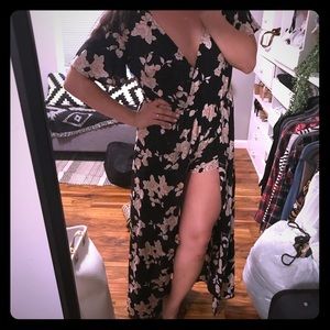 Floral maxi romper
